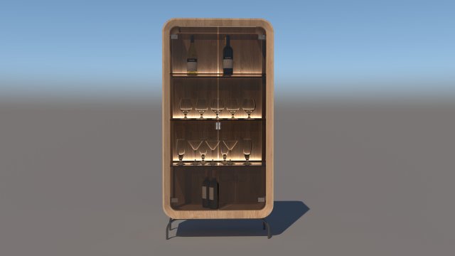 showcase 80 3D Model .c4d .max .obj .3ds .fbx .stl .blend 