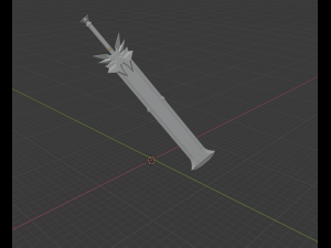 two-handed sword 3D Model