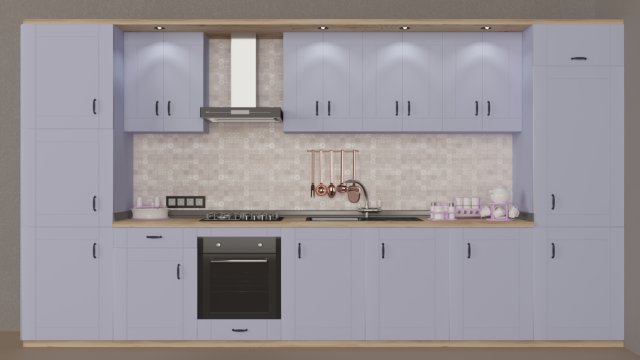 provence kitchen Modelo 3D .c4d .max .obj .3ds .fbx .stl .blend 