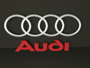audi logo emblem 3D Модель
