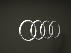 audi logo emblem 3D Модель