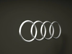 audi logo emblem 3D Model