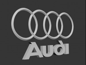 audi logo emblem 3D Модель