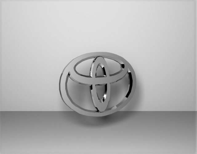 toyota logo emblem 3Dモデル .c4d .max .obj .3ds .fbx .stl .blend 