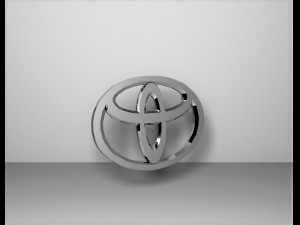 toyota logo emblem Model 3D