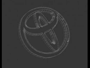 toyota logo emblem 3D Model