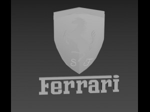 ferrari logo emblem 3D Model