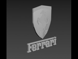 ferrari logo emblem 3D मॉडल