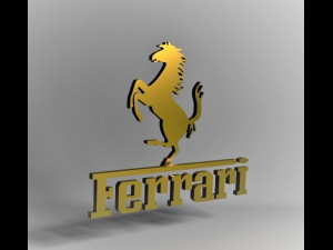 ferrari logo emblem 3D मॉडल