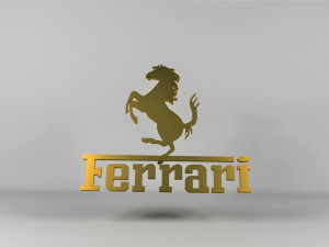 ferrari logo emblem 3Dモデル