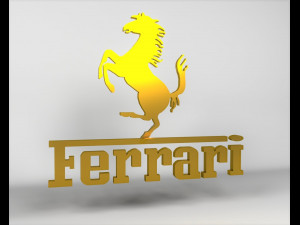 ferrari logo emblem 3Dモデル