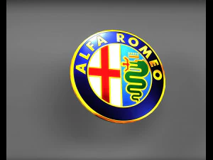 lambang logo alfa romeo Model 3D