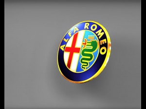 alfa romeo logo emblem Model 3D