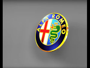 alfa romeo logo emblem 3D Model