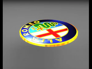 alfa romeo logo emblem 3D Model