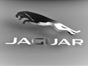jaguar logo emblem Modello 3D