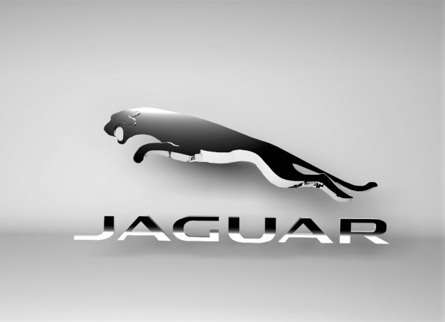 JAGUAR logo emblem Modelo 3D in Piezas de Coche 3DExport