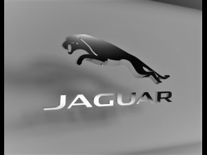 jaguar logo emblem Modello 3D