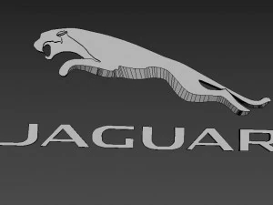 jaguar logo emblem 3D Model