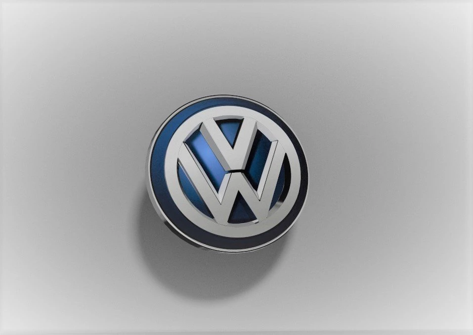 volkswagen logo emblem 3D Model .c4d .max .obj .3ds .fbx .stl .blend