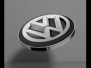 volkswagen logo emblem 3D Model