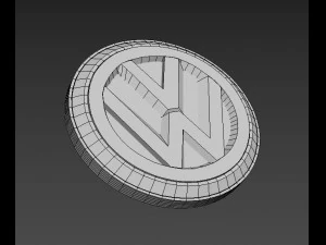 volkswagen logo emblem 3D Model