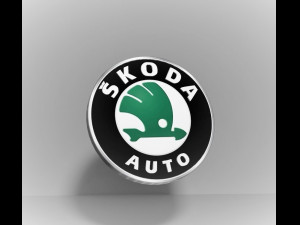 skoda logo emblem Model 3D