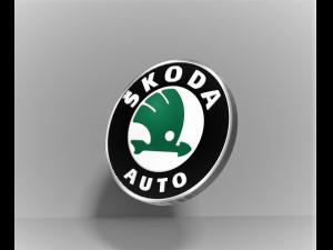 skoda logo emblem 3D-Modell