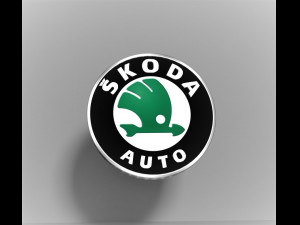 skoda logo emblem 3D-Modell