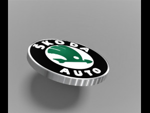 skoda logo emblem 3D-Modell