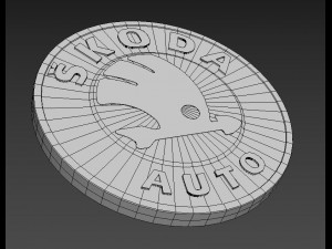 skoda logo emblem 3D-Modell