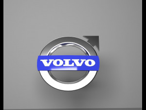 volvo car logo emblem 3D Model