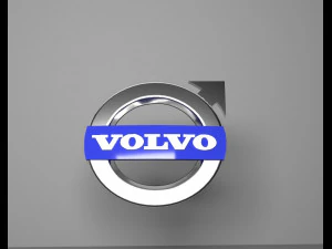 volvo car logo emblem 3D Model