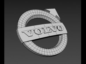 volvo car logo emblem Modello 3D