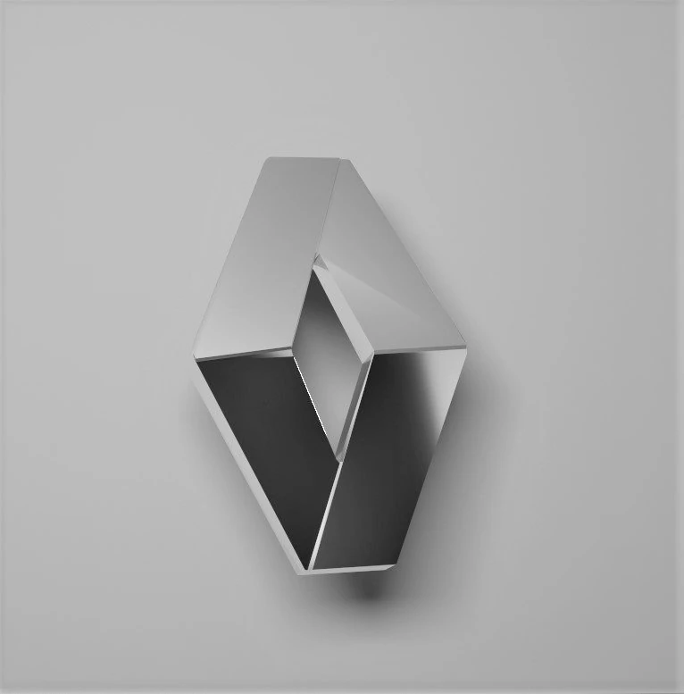 renault car logo emblem 3D Model .c4d .max .obj .3ds .fbx .stl .blend 