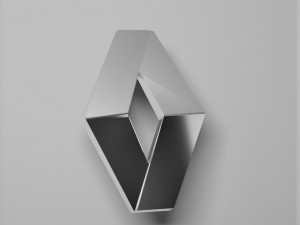 renault car logo emblem Model 3D