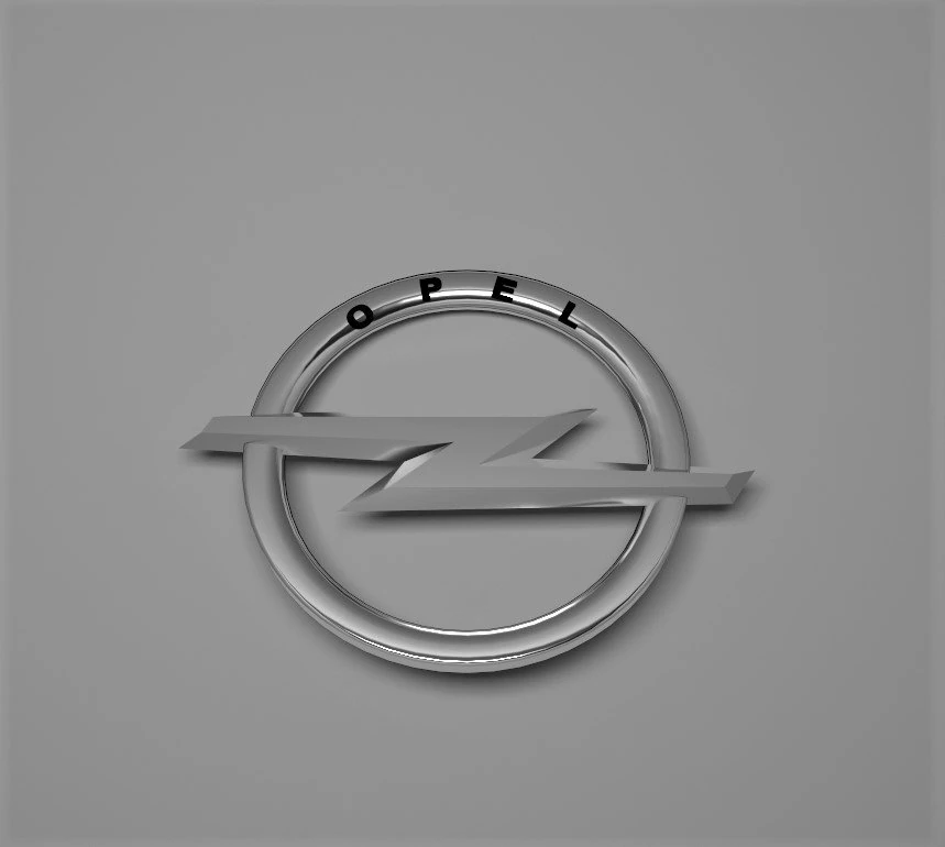 opel logo emblem 3D Model .c4d .max .obj .3ds .fbx .stl .blend
