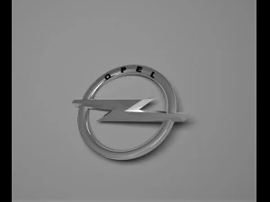 opel logo emblem 3D Model