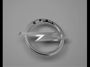 opel logo emblem 3D Model