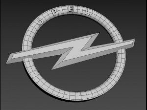 opel logo emblem Modello 3D