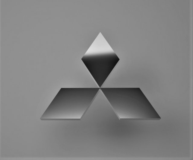 mitsubishi logo emblem 3D 模型 .c4d .max .obj .3ds .fbx .stl .blend 