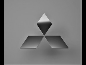 mitsubishi logo emblem 3D Model