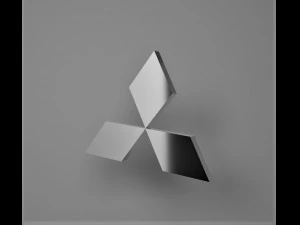 mitsubishi logo emblem 3D Model