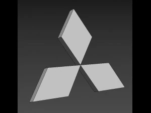 mitsubishi logo emblem 3D Model