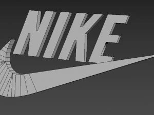 Nike 3d logo emblem 3D Model