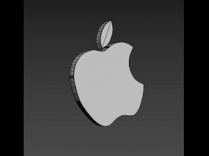 apple 3d logo emblem 3D Model