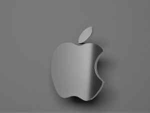 emblema del logo 3d della mela Modello 3D