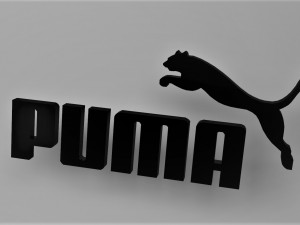 puma 3d logo emblem 3D Model