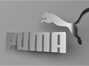 puma 3d logo emblem 3D Model