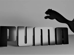 puma 3d logo emblem 3D Model